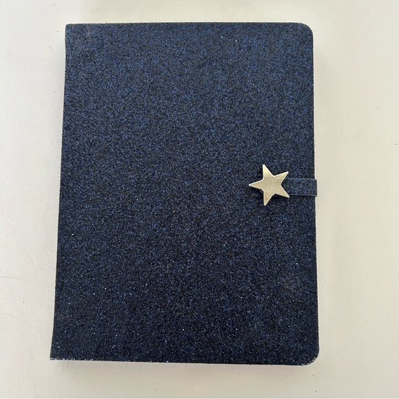 BLUE GLITTER HARDBOUND JOURNAL NWT - Picture 1 of 9